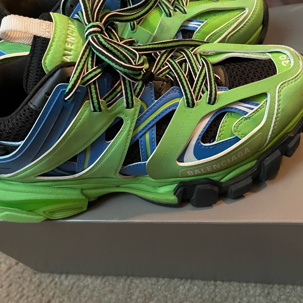 Authentic Balenciaga Track Trainers green and blue - Picture 3 of 12